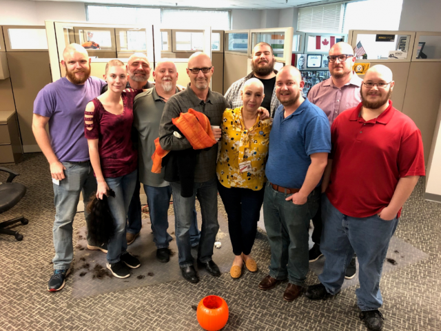 Norma Lopez’s Story | Coworkers shave heads to support patient during her breast cancer diagnosis