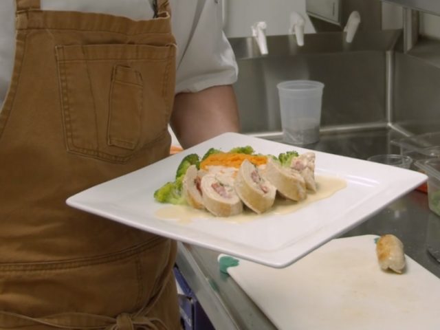 In the Kitchen with Coby | Chicken Roulade Stuffed with Roasted Red Bell Peppers, Fresh Basil and Feta Cheese