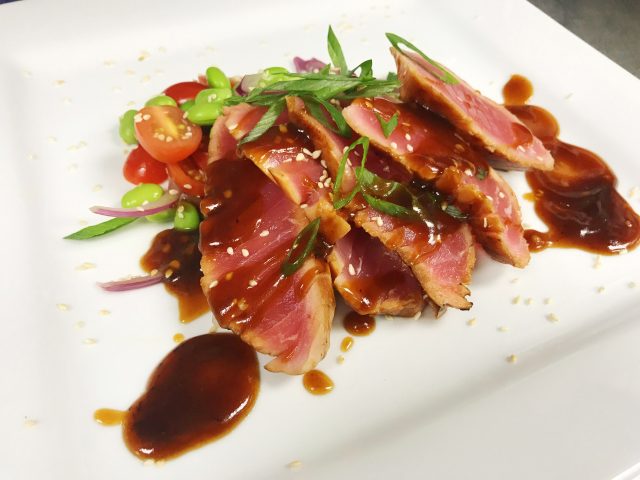 In the Kitchen with Coby | Seared Tuna with Tomato and Edamame Salad