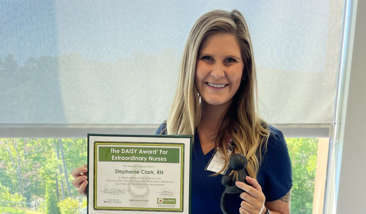 Stephanie Clark, RN | DAISY Award | Cancer Care Nurse CARTI